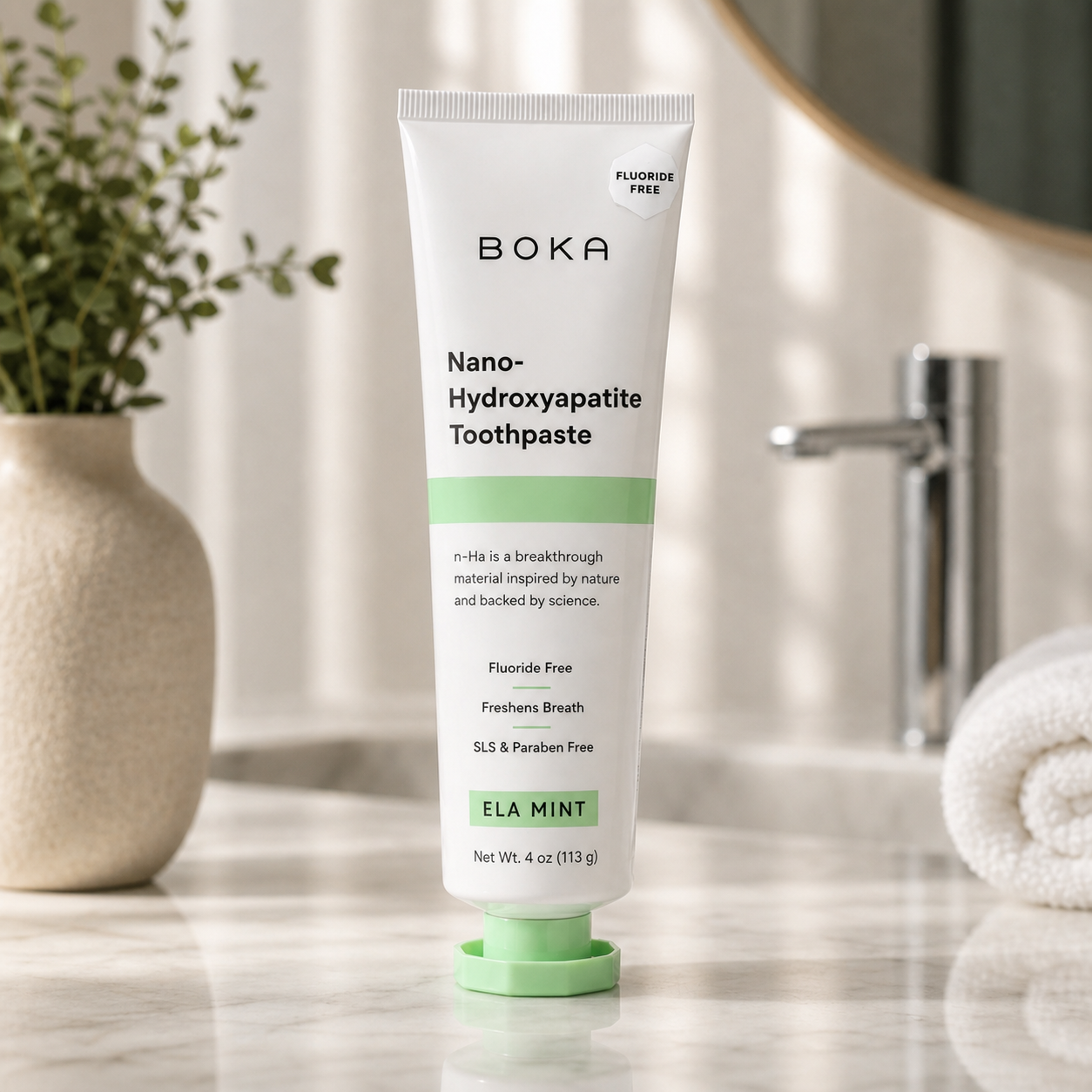 Boka Fluoride-Free Ela Mint Toothpaste